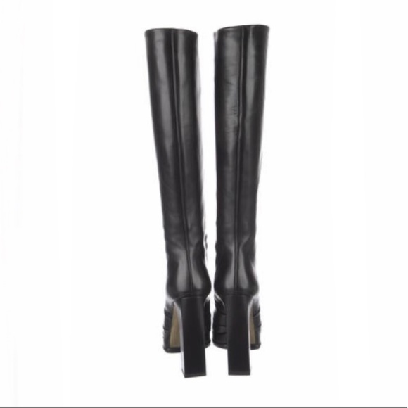 SOLD CHANEL Leather Boots 7 1/2, 37.5 need to sell!! - Picture 4 of 6